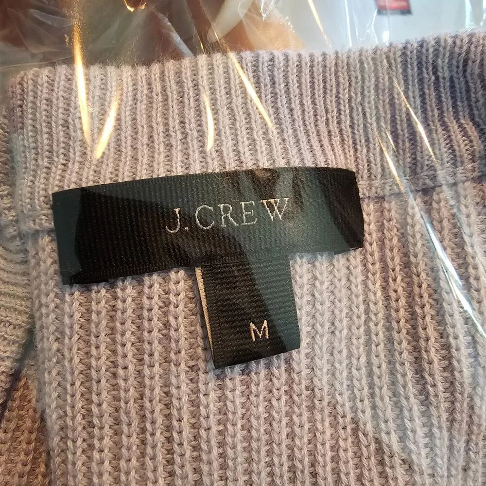 J.Crew Women's Lilac Purple Cotton Cardigan Size M - Picture 9 of 11